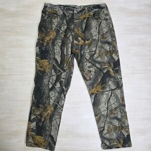 Wrangler‎ Rugged Wear Real Tree Camo Pants Men's Outdoor Hunting Size 36 x 30